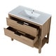 preview thumbnail 28 of 49, Plywood Freestanding Bathroom Vanity Set with Integrated Sink