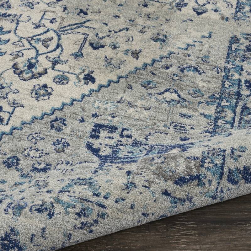 HomeRootsFloral Medallion Transitional Rectangle Area Rug - 120' X '84' X '0.5