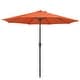 preview thumbnail 61 of 76, 9-ft Patio Market Umbrella with Tilting Pole, Waterproof & Breathable Canopy Orange