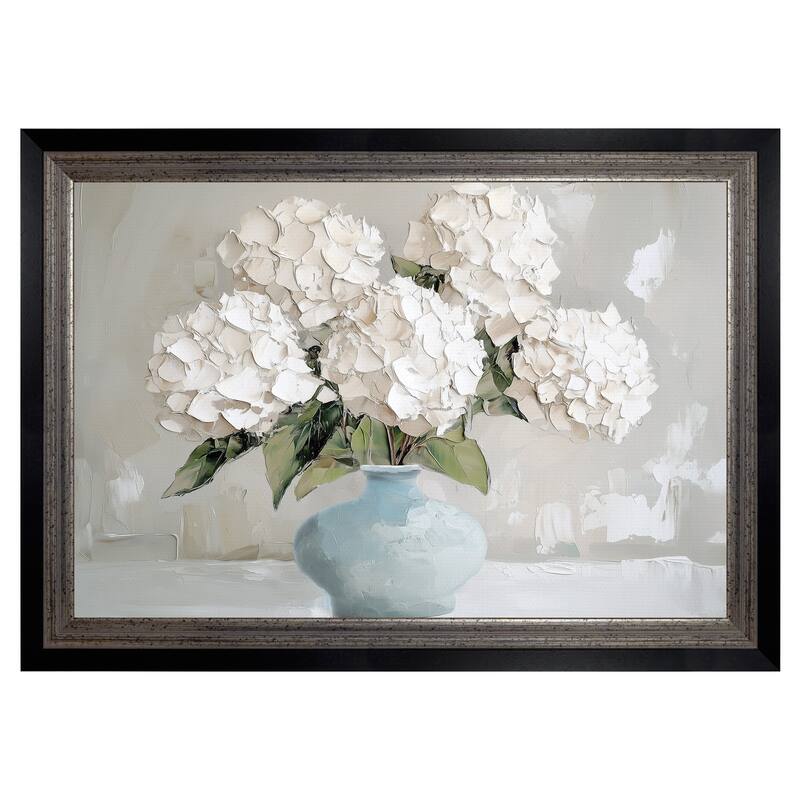 Masterpiece Art Gallery| The Blue Vase I by Annabelle Hall - Framed Canvas Art Print