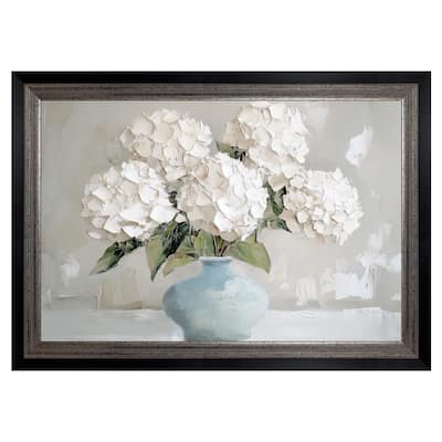Masterpiece Art Gallery| The Blue Vase I by Annabelle Hall - Framed Canvas Art Print