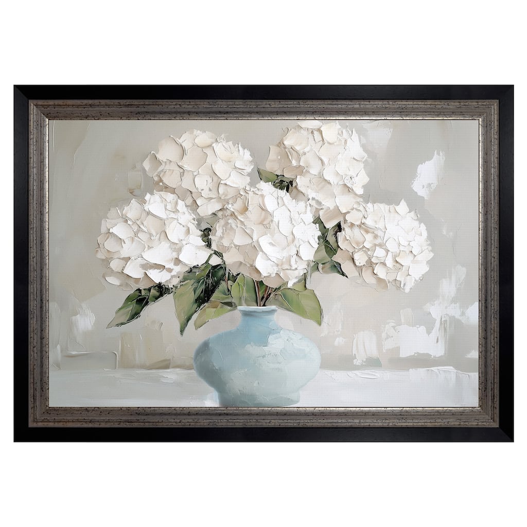 Masterpiece Art Gallery| The Blue Vase I by Annabelle Hall - Framed Canvas Art Print
