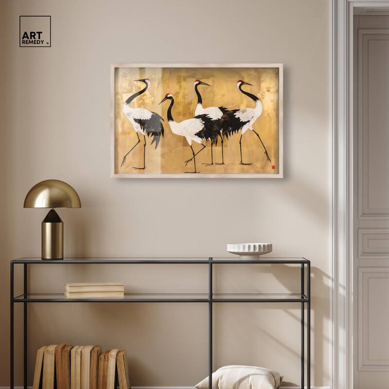 Birds of Gold Shadowbox by Art Remedy