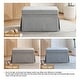 preview thumbnail 65 of 152, Rectangle Chenille Upholstered Storage Ottoman