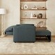 preview thumbnail 15 of 23, Roomfitters Convertible Sofa Bed, 3 in 1 Sleeper Chair with Adjustable Backrest and Thick Cushions, Linen Frame