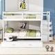 preview thumbnail 1 of 13, Multifunctional Design Wood Bunk Bed with Storage Drawers, Solid Construction, Safety Guaranteed, White White