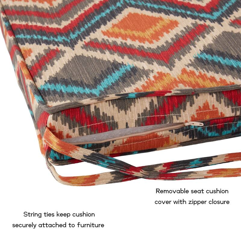 Greendale Home Fashions 18-Inch Square Outdoor Chair Pad (4-Pack)