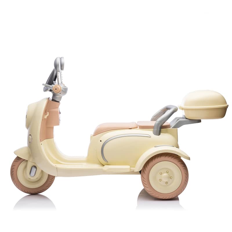 Kids Electric Car Ride-On Car 2-Seater Ride-On Toy with Bluetooth Music