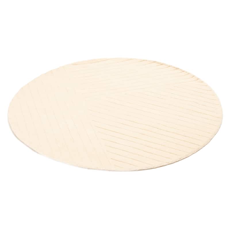 Kashkuli Gabbeh Cream Rug 5'4" x 5'4" - 5'4 x 5'4