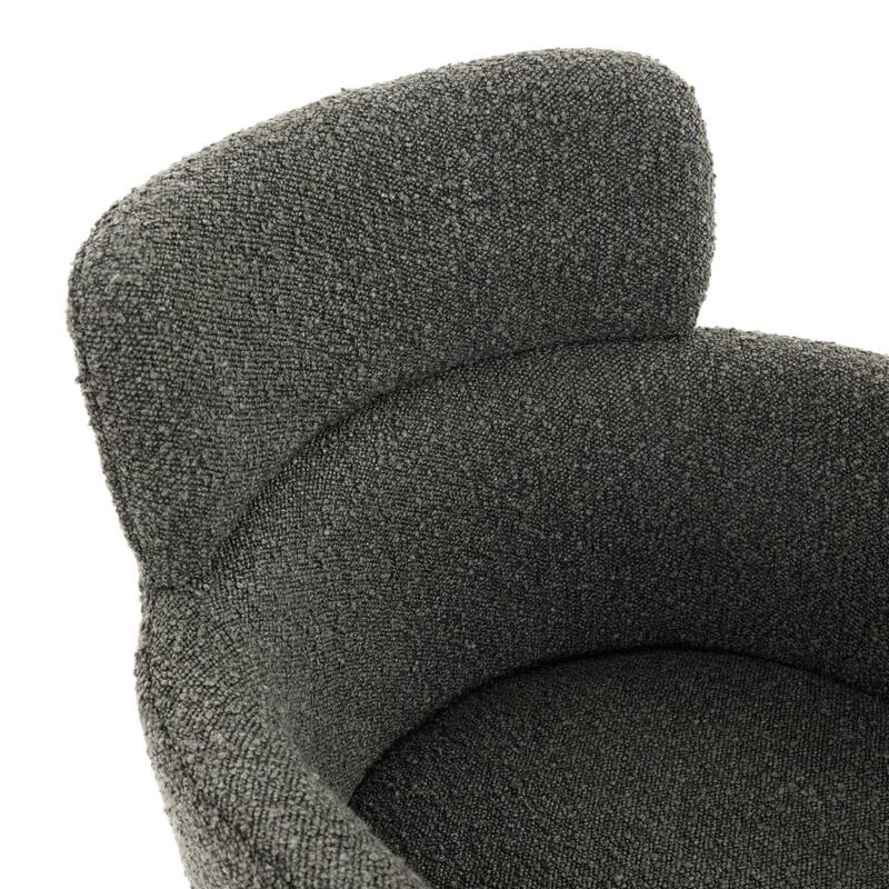 Poly & Bark Atlas Dining Armchair in Juniper Green Boucle (set of 2)