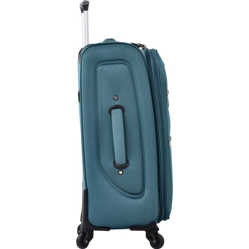 Merax 3 Piece Set Softside Luggage Sets with Spinner Wheels, Expandable Softshell Suitcase Set with Telescopic Handle