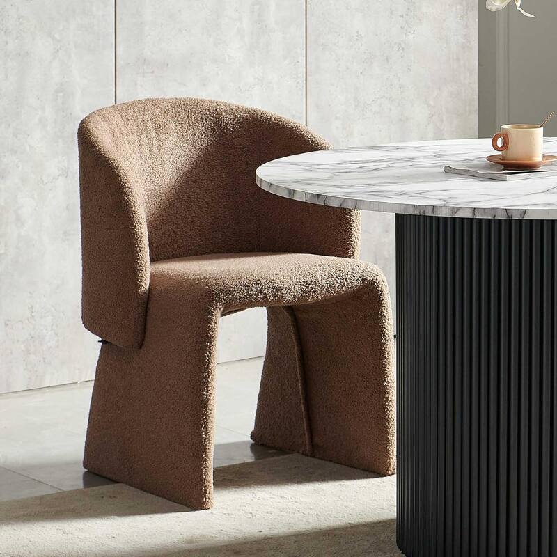 Howtai Barrel Dining Sofa Chairs Upholstered-Fully Wrapped