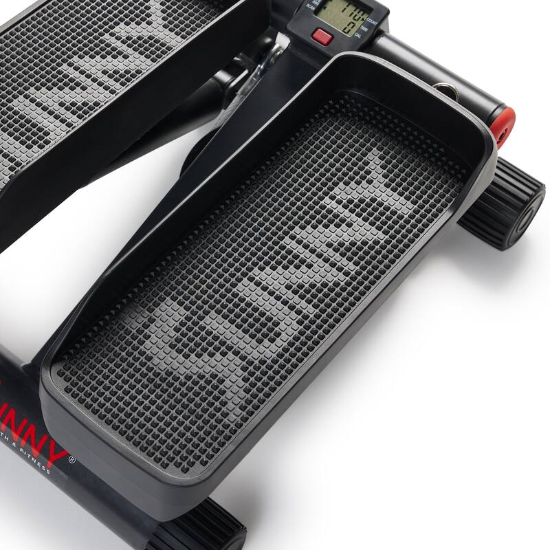 Mini Stepper with Exercise Bands - NO. 012 SMART - Dark Gray + Silver Black - L15.9 x W12.2 x H13.6