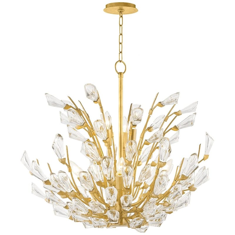 Hudson Valley Lighting Tulip 9 Light 28" Wide Crystal Chandelier