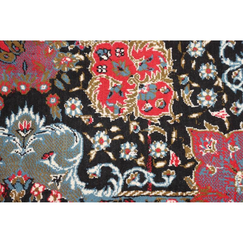 Victorian Style Pink Kashan Turkish Area Rug Machine Made Carpet - 9'8" x 13'2"
