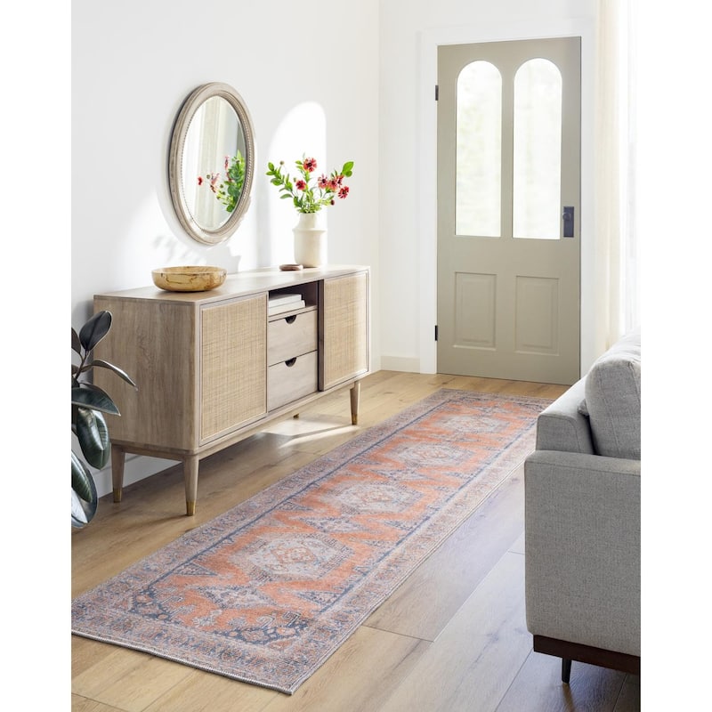 Livabliss Colin Traditional Washable Area Rug. - 5' 3" x 7' 3" - Rectangle