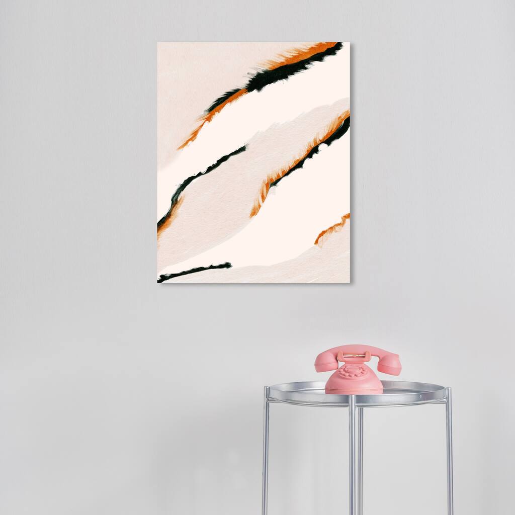 Wynwood Studio Canvas Abstract Footprints in the Snow White Modern & Contemporary Wall Art Canvas Print