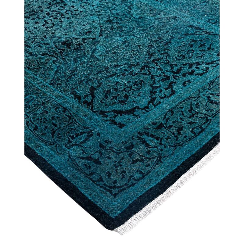 Contemporary Overdyed Wool Hand Knotted Runner - 2' 7" x 19' 9"