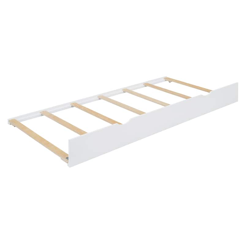 Boho Cane Wooden Platform Bed Queen Storage Bed with Wooden Headboard, Trundle and 2 Storage Drawers