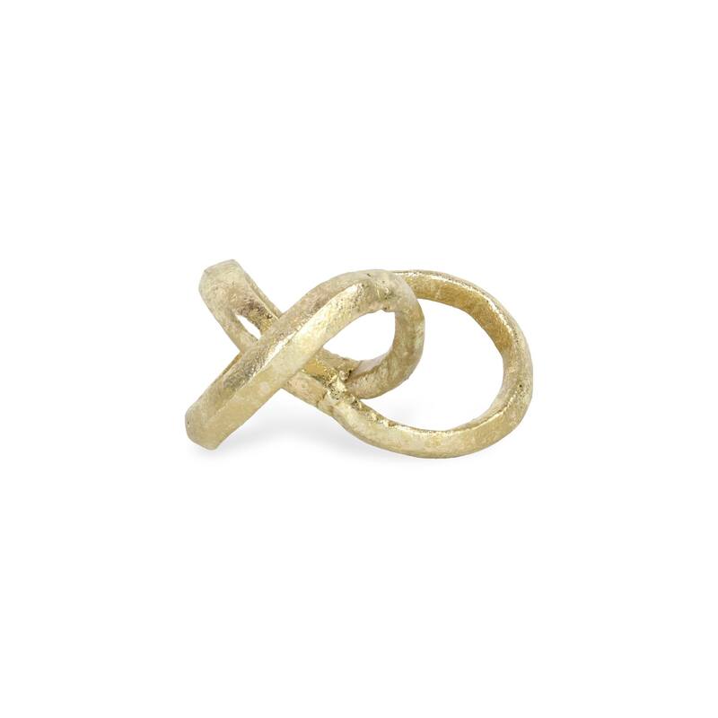 Kompo Black Cast Iron Modern Abstract Infinite Knot Decor
