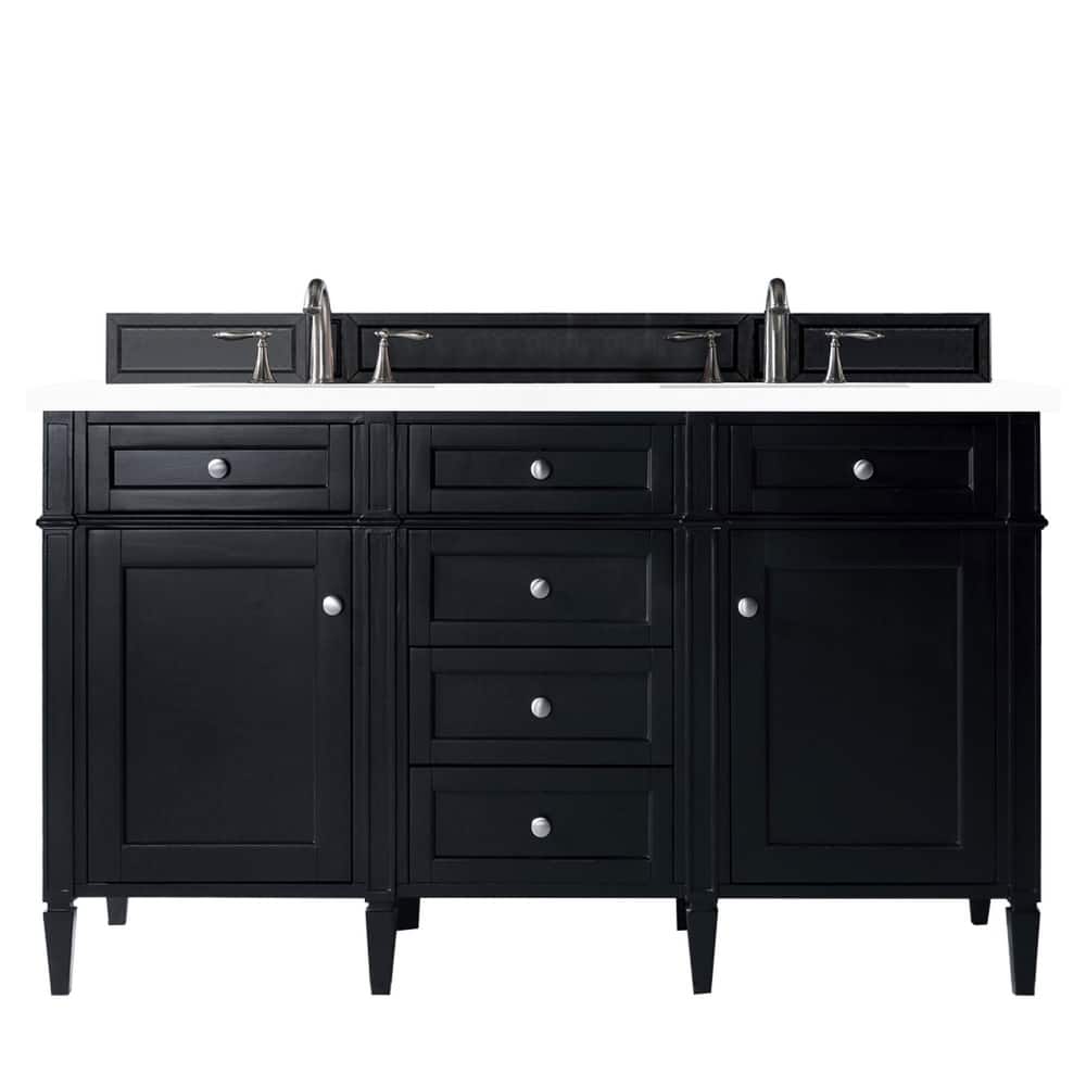 James Martin Vanities 650-V60D-3WZ Brittany 60" Double Basin Poplar