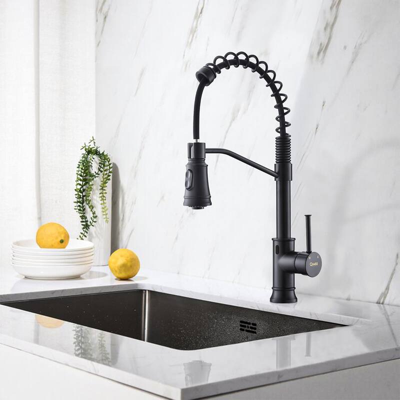 Topcraft Touchless Single Handle Pulldown Sprayer Kitchen Faucet