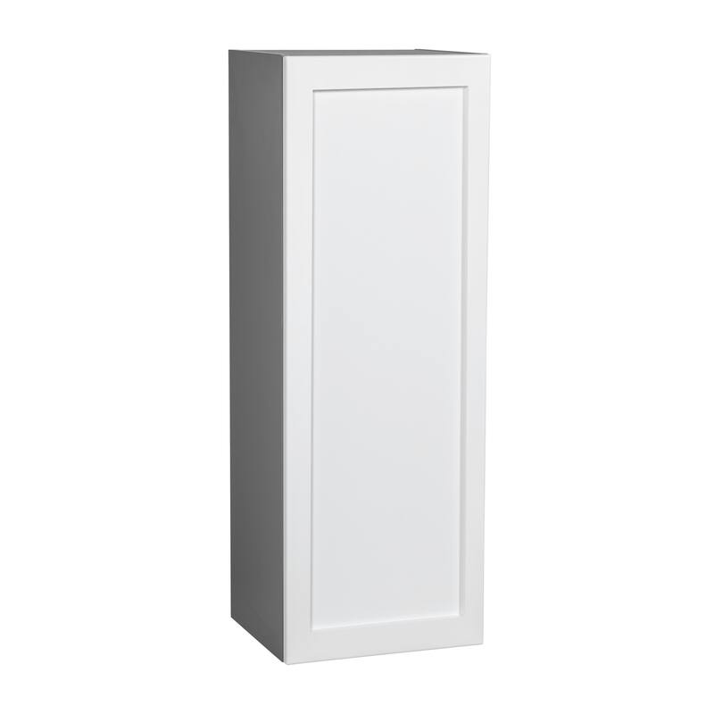 9" x 42" Wall Cabinet-Single Door-Grey - 9 x 42 x 12 - White
