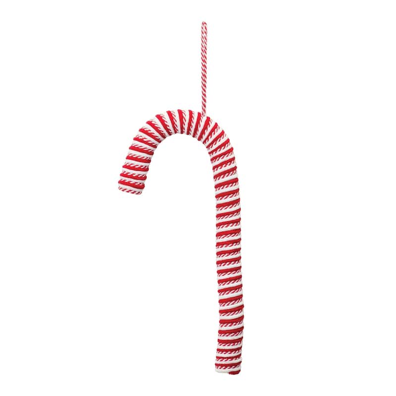 6ct Red and White Candy Cane Christmas Ornaments 20"