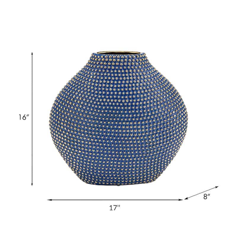 Sagebrook Home Contenporary Ceramic Beaded Vase