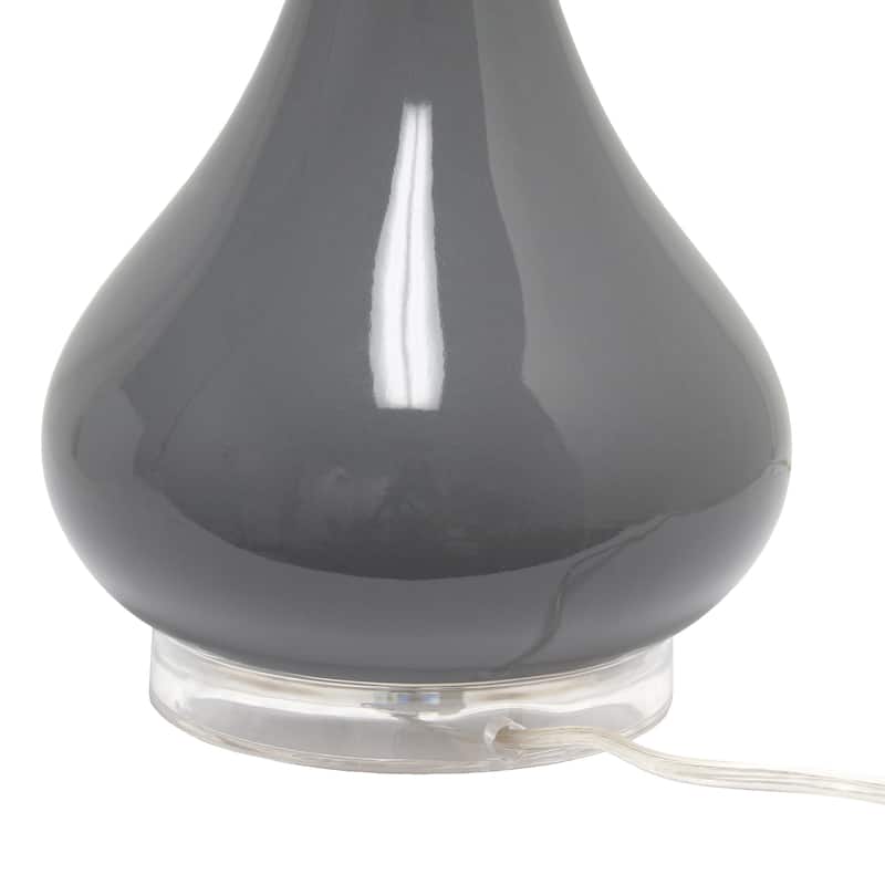 Lalia Home Droplet Table Lamp with Fabric Shade