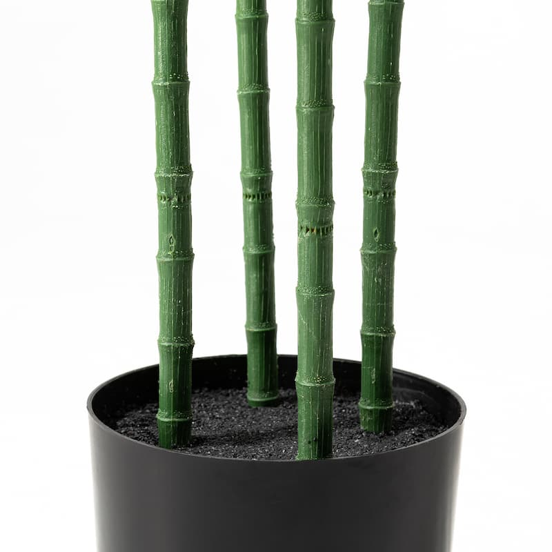 Glitzhome 5ft Artificial Palm Tree Faux Tropical Areca Floor Plant in Pot - 28"D x 60"H