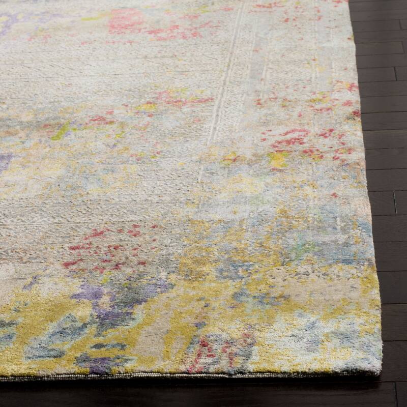 SAFAVIEH Couture Hand-knotted Centennial Kordula Modern Abstract Silk Rug