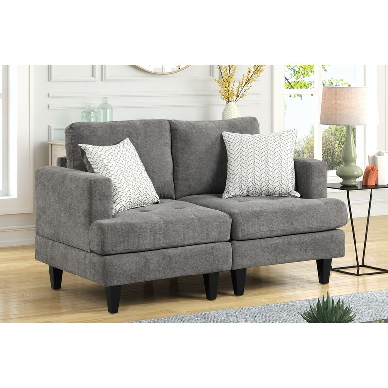 Loveseat best sale throw pillows