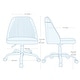preview thumbnail 26 of 39, Home Office Desk Chair Task Chairs Swivel Ribbed Task Vanity Chair
