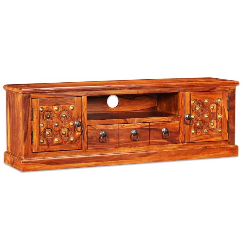 vidaXL TV Stand Solid Sheesham Wood 47.2"x11.8"x15.7"