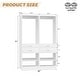 preview thumbnail 7 of 30, 25'' W Freestanding Closet System with 2 Wooden Drawers and Adjustable Shoes Rack and Hanging Rod,Walk-in Closet Organizer