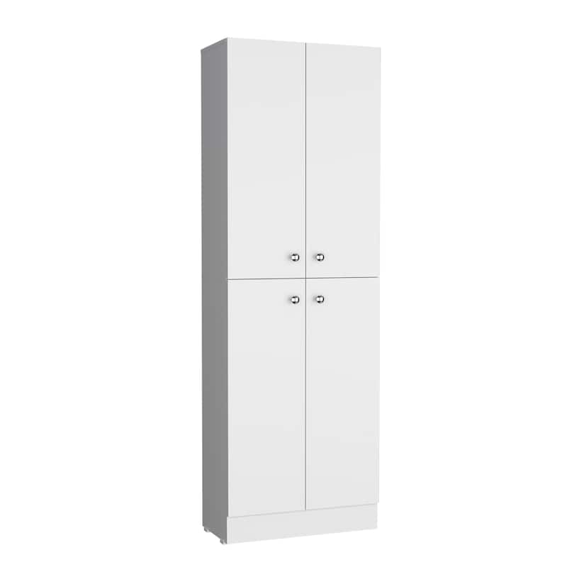 Kitchen Pantry 71" H, 4 Doors, 5 Adjustable Shelves, Laundry