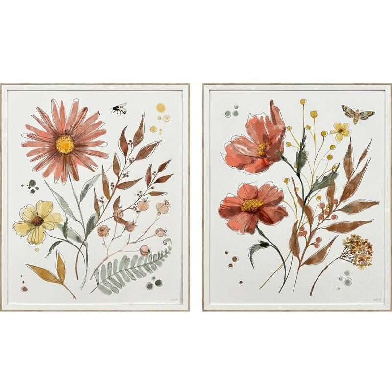 Paragon Full Bloom I Framed Art - Set of 2