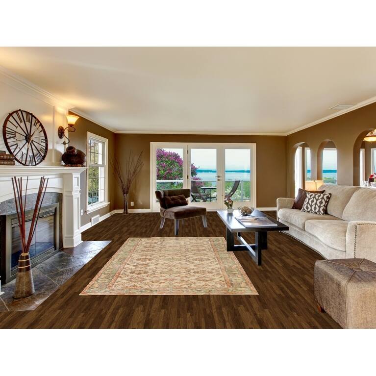 Distressed Sparta Turkish Vintage Area Rug Hand-Knotted Wool Carpet - 5'3"x 8'11"