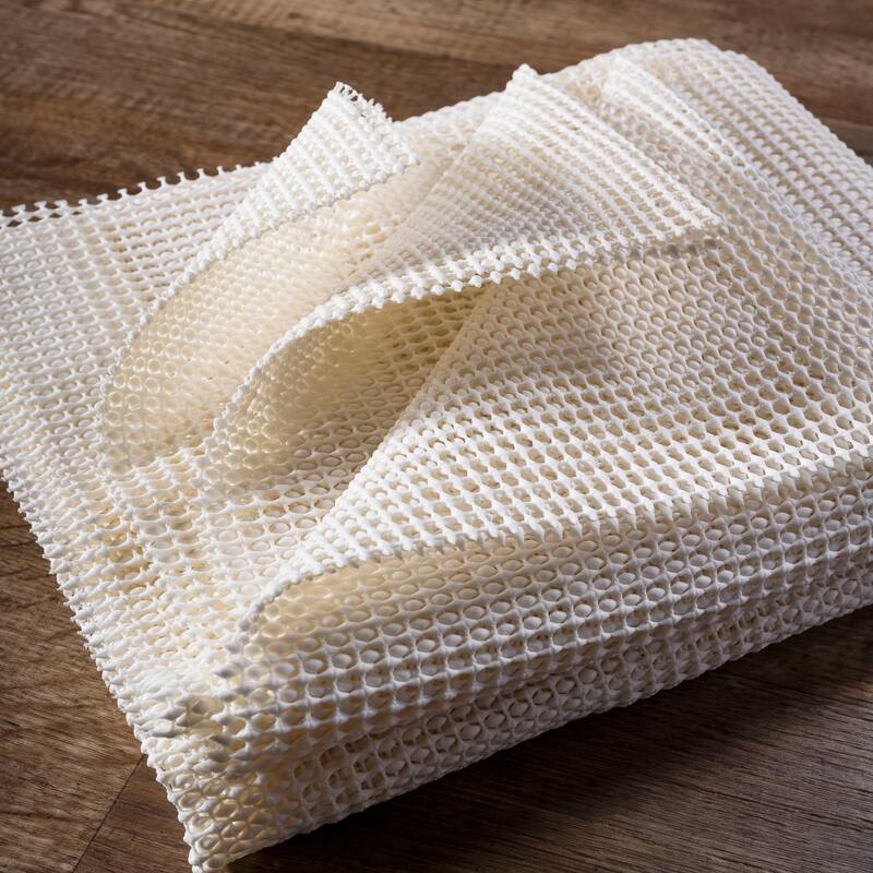 JONATHAN Y Ultra Stop Rug Pad Cream Pad - White