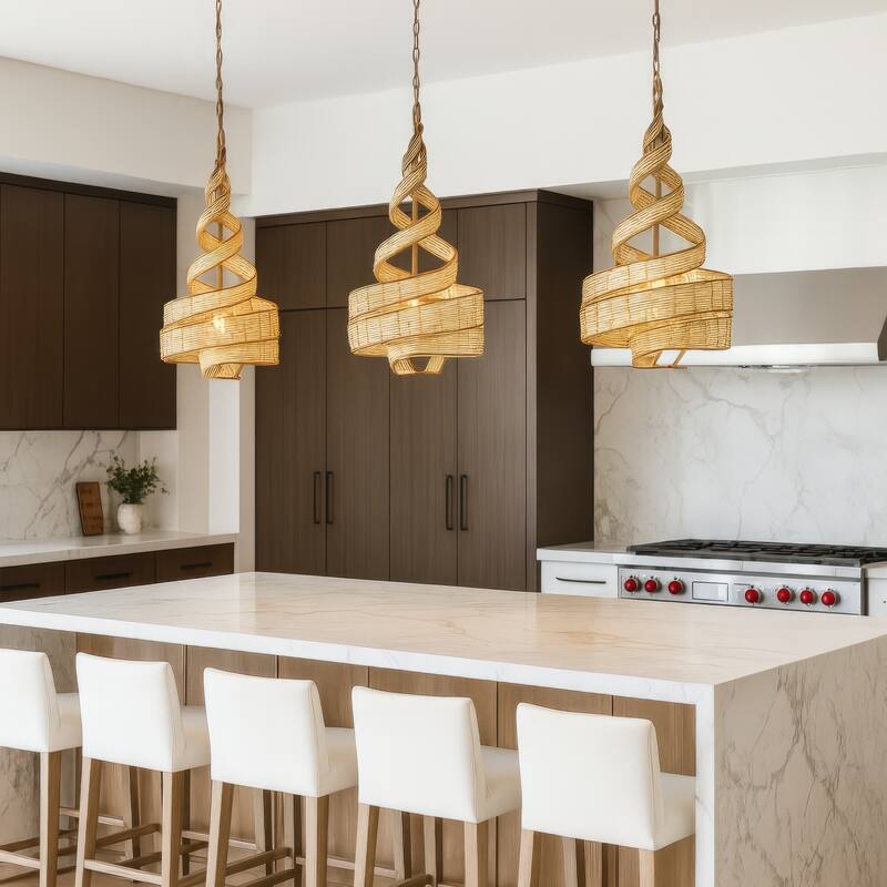 Varaluz Flow 3-Light Twist Pendant