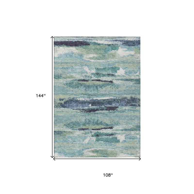 HomeRoots Abstract Transitional Rectangle Outdoor Rug