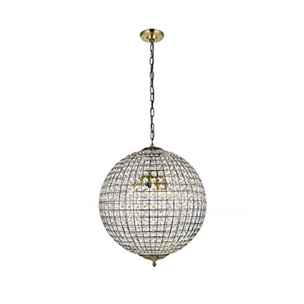 4-Light Pendant Light, Antique Bronze Hanging Fixture, Modern Ceiling Light, Dining Room, Foyer, 20 Inch - 24.5