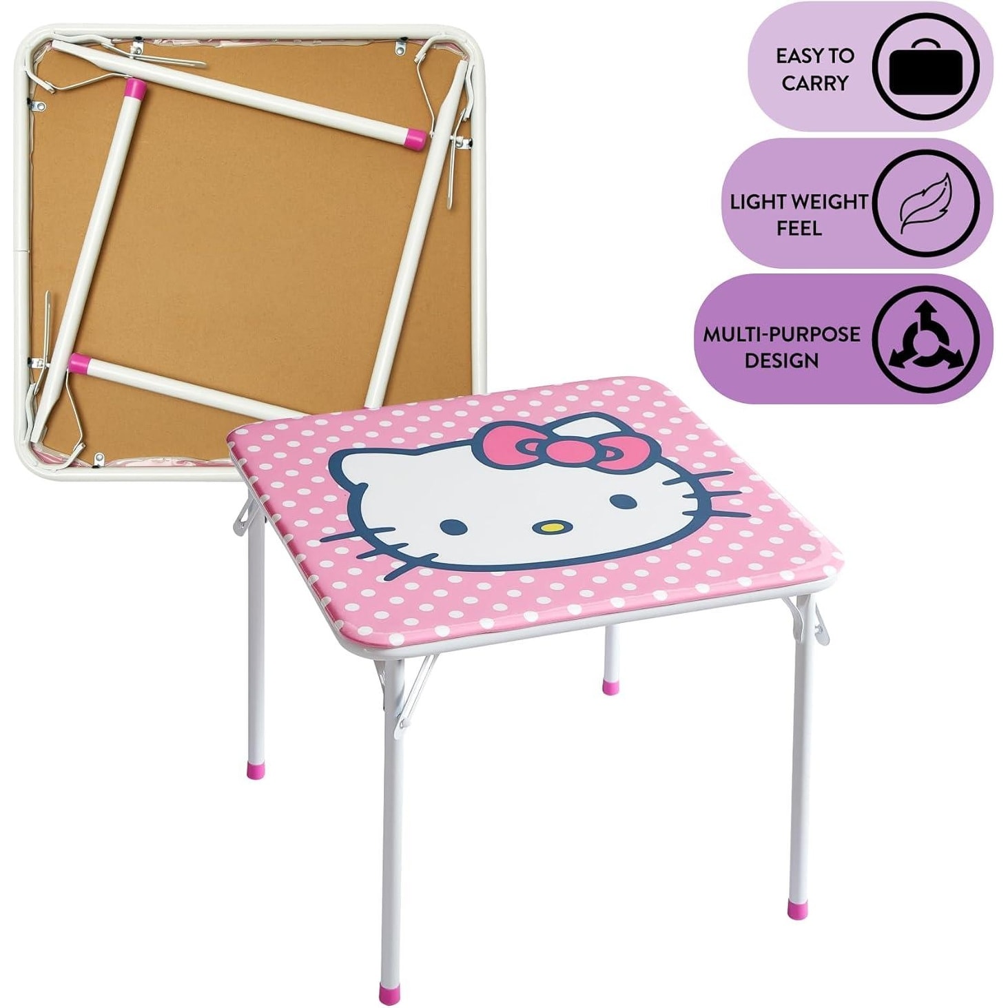Sanrio Hello Kitty 3 Piece Childrens Table and Chair Set - On Sale