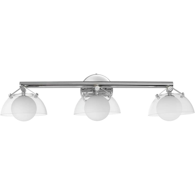 Studio M SM31003CL Domain 3 Light 29" Wide LED Vanity Light with Glass - Polished Chrome