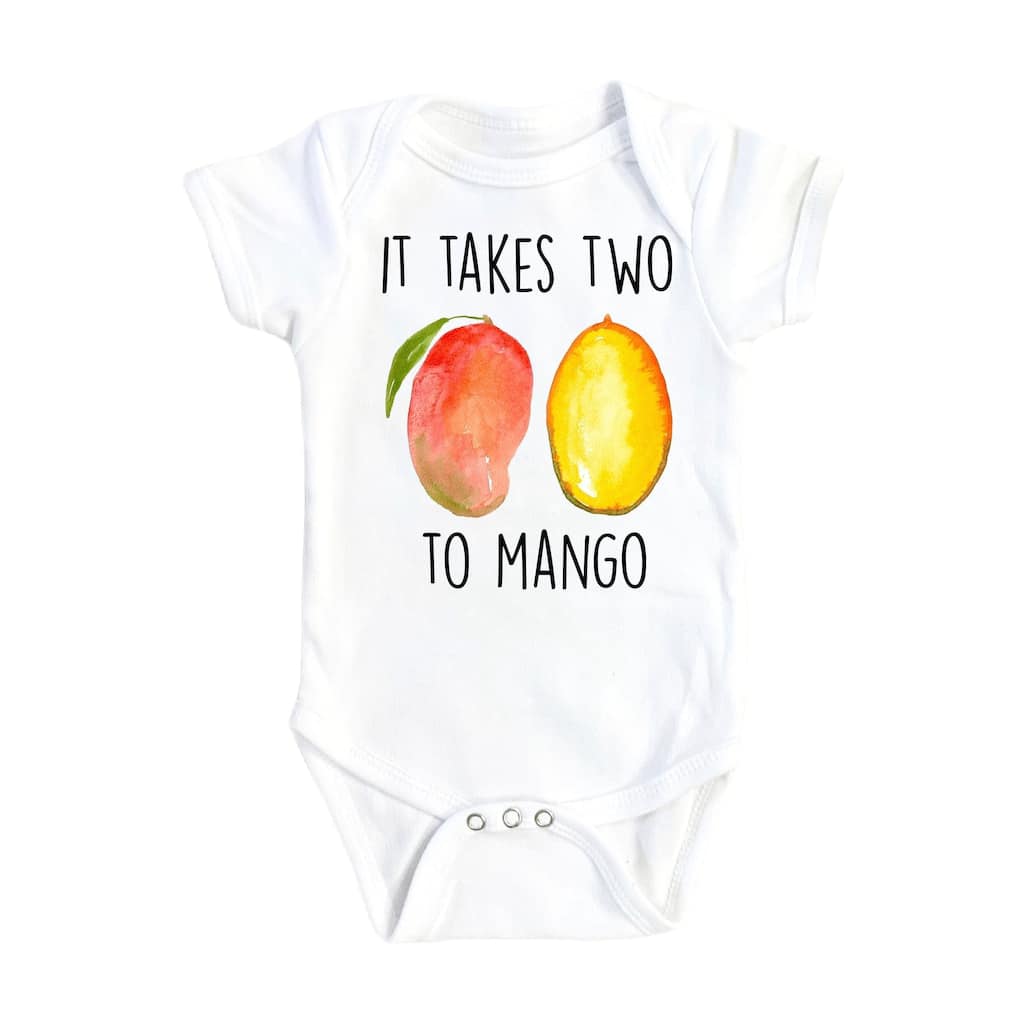 Mango Two - Baby Boy Girl Clothes Infant Bodysuit Funny Cute Newborn