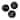 Creative Scents Black Marble Look Decorative Balls for Bowls