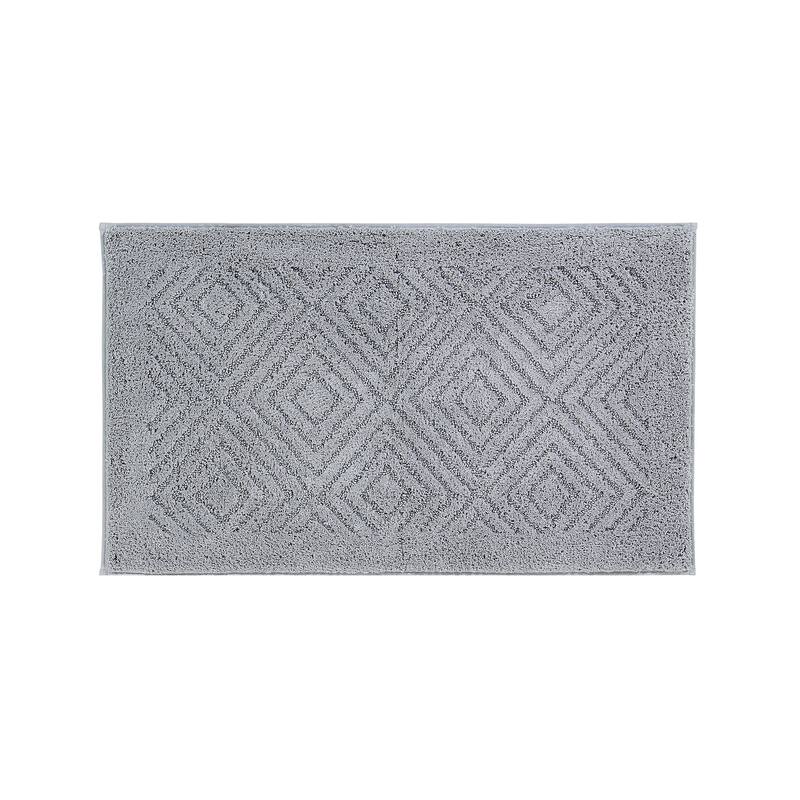 Better Trends Bath Rug 100% Cotton Tufted Soft & Plush Water Absorbent Bathroom Rugs for Shower, Sink Bath Mats Trier Collection