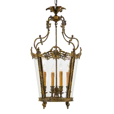 Metropolitan 4 Light Lantern Pendant from the Foyer Collection