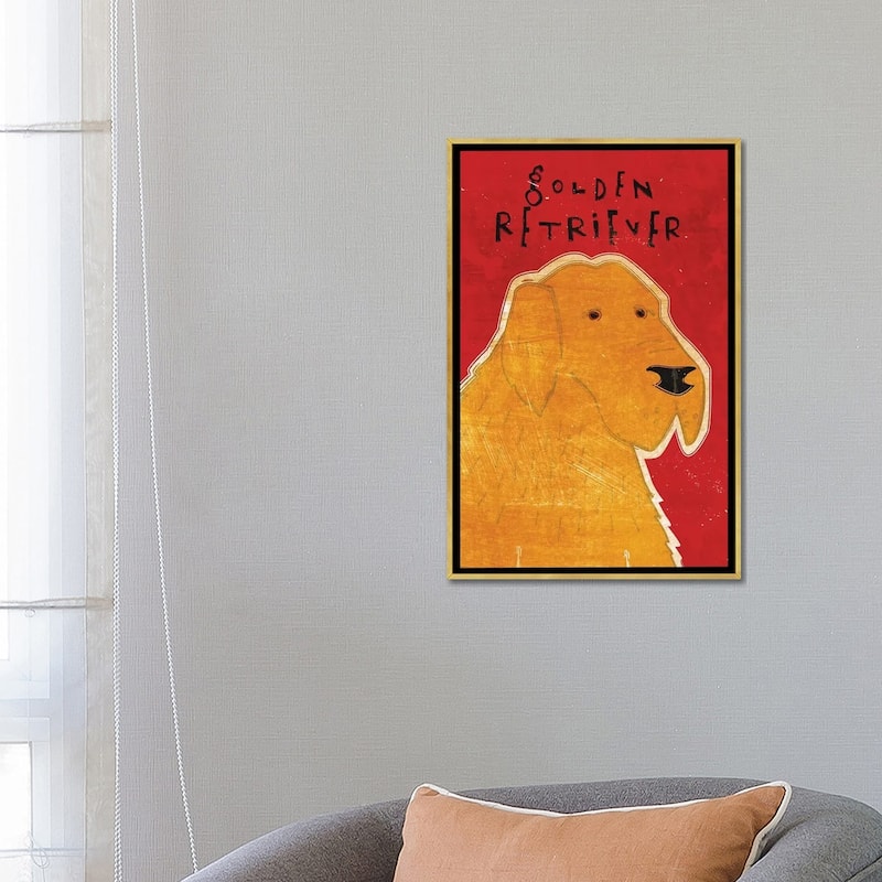 iCanvas "Golden Retriever" by John Golden Framed Canvas Print